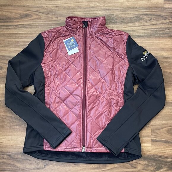 Kastel Denmark Women's Quilted Perfomance Jacket - Burgundy & Black - XL - Picture 1 of 5